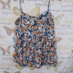 Current/Elliott The Strappy Tank dusty bowl floral